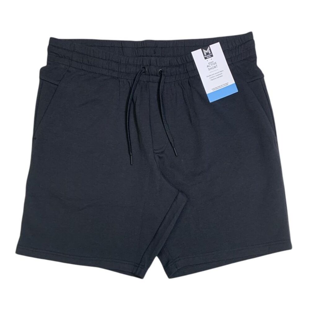 Black - Member's Mark Men's Active Short, Double Knit Stretch Fabric, Comfort Wa